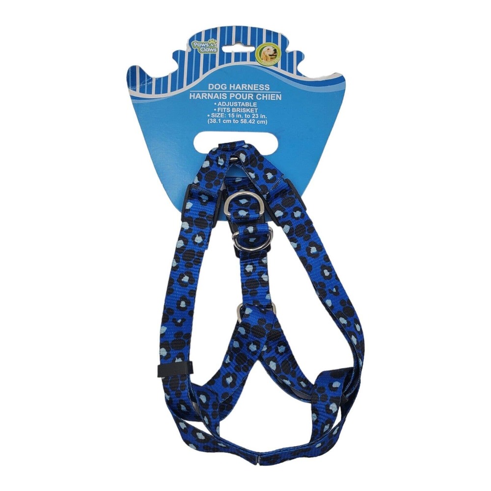 Paws N Claws Durable Nylon Adjustable Dog Harness (15”-23”)